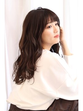 ビューティーアンドフリーハコ(Beauty&Free HACO) ココアベージュ×ウェーブミディ