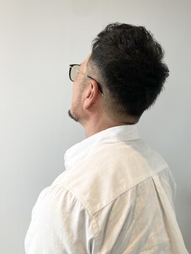 トップヘアー 大元店(TOP HAIR) 40代50代ツーブロック刈り上げショートソフトモヒカン【つばき】