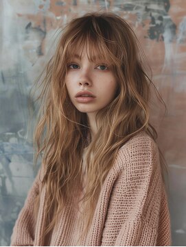 レヴ 草加店(LEV.) イメチェンホワイトブロンド美髪ワイドバング外ハネボブ