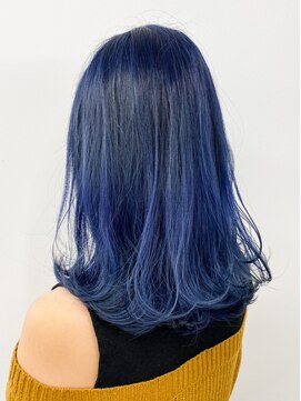 エイト 池袋店(EIGHT ikebukuro) 【EIGHT 池袋】ケアブリーチ×イルミナ×ネイビーブルー