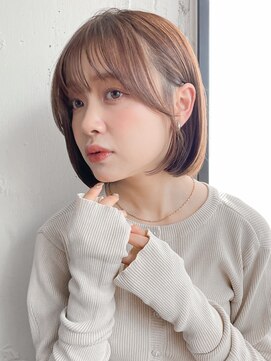 アグノス 青山(Agnos) 小顔 似合わせカット メルティーカラー ウェーブミディアム