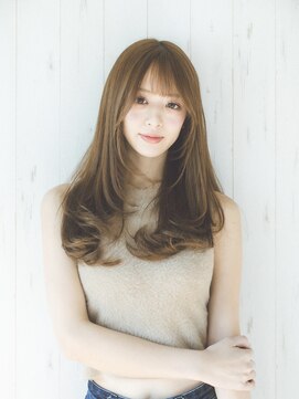 ホヌア(hoNua.) レイヤー ワンカール ロング ベージュカラー 20代30代