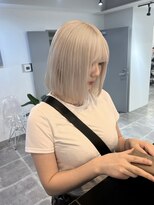 ペレ 栄店(PELE) イメチェン/ホワイトブロンド/外ハネボブ/美髪/栄