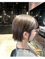 オーガニック アトリエ 大宮(organic+atelier)&nbsp;髪質改善カラー◎40代50代白髪ぼかし×大人ボブ 艶と潤い