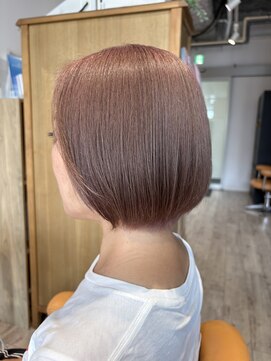 ジャストビューティ ルフレ 金沢八景店(Just Beauty Rufure) 白髪ぼかし/ブリーチ/ピンクベージュ/ケアブリーチ