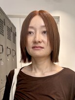 ナループロアツム(Nalu pu loa Tsum)&nbsp;ミディアムボブ/オレンジカラー/レイヤーボブ