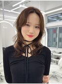 韓国風レイヤーカット髪質改善ダブルカラーハッシュカット