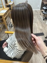 TELA HAIR 石岡店【テーラヘアー】【4月15日NEW OPEN（予定）】 &nbsp;艶感くすみハイライトベージュ【TELA HAIR 石岡店】