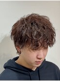刈り上げセンターパート/波巻きツイストスパイラル/大宮