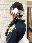袴×サイド編み下ろし