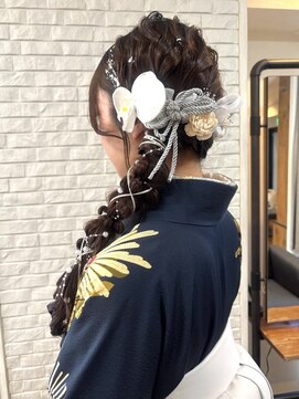 ザブックハンドサロン(The book hand salon) 袴×サイド編み下ろし