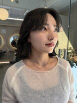 アンフィグ 吉祥寺(anfig) オリーブカラー ボブ ボブパーマ 吉祥寺 【IBU】