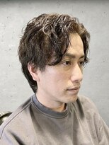 ワンワンオー バーバーショップ 長浜店(@110 BARBER SHOP)&nbsp;縦落ちパーマ　パーマメンズスパイラル