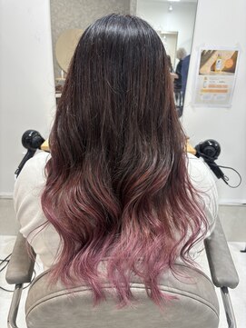 テーラヘアー 石岡店(TELA HAIR) ピンクグラデーション