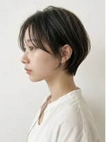 ノーブル 白金台店(Noble by PROGRESS)&nbsp;☆前髪あり耳掛け丸みくびれ大人ショートボブ30代40代50代☆