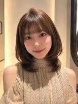 チル 福井駅前店(Chill)&nbsp;福井レイヤーカット韓国ヘア顔まわりワンカールミディアム