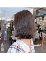 ナンバー(number+)&nbsp;20代30代40代アッシュグレージュナチュラルボブ切りっぱなし