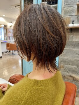 パース(PARS) ウルフボブ丸みショート可愛いメリハリ【PARS内山祐志】