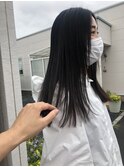 黒髪ロングストレート〔八戸美容室・田向美容室〕