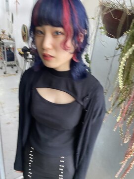 フィン(fin,) fin,/外ハネボブ/セクションカラー/グラデーションカラー