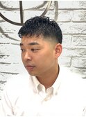 ナチュラルスペインカールビジネス濡れパンスキンフェード