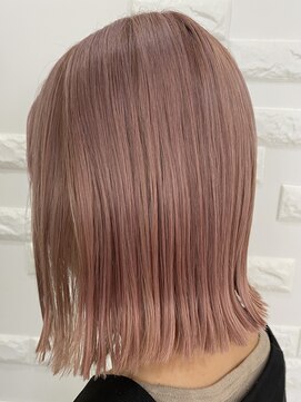 エス ハート オブ ヘアー 名東店(Heart of HAIR) 【ES佐藤】spring style ハイトーンカラーピンクベージュ