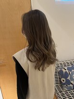 オーガニックエコ 川越(organic+eco)&nbsp;ロングレイヤー×グレージュ×ブリーチカラー