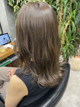 シェル 吉祥寺(shell) グレージュカラー/ボブウルフ/黒髪/ココアベージュ