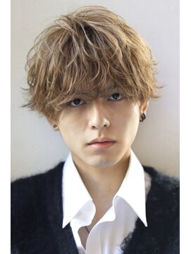 オーシャントーキョー サニー 原宿(OCEAN TOKYO Sunny) 無造作マッシュ束間波巻パーマツーブロック