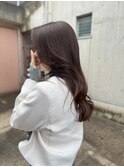 結んでも可愛いゆる巻きロングヘア