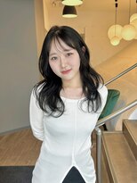 アオ(ao.)&nbsp;ナチュラルグレージュ/レイヤー/シアーカラー/姫カット/セミディ