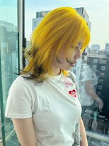 ギグスダブル 栄久屋大通店(gigs double)&nbsp;シャープなウルフミディアム/デザインカラー