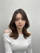 ジーナ 高田馬場(Zina)&nbsp;髪質改善＊センターパート透明感カラー＊美髪【Zina高田馬場】