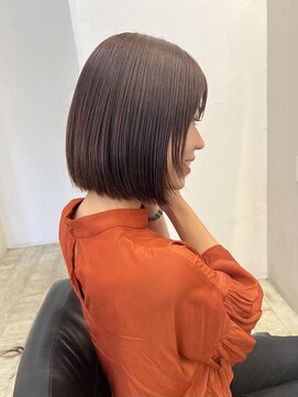 アスラン(ASLAN) 【aslan】ボブ/顔周りレイヤー/ラベージュ