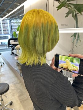 トーキョー オタクヘアー(TOKYO OTAKU HAIR) 野菜　とうもろこし推し　推しカラー　とうきび
