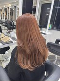 ブリーチカラーイエベオレンジベージュダメージレスハイトーン