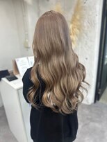 リア(riah) ダブルカラーレイヤーカット韓国ブリーチなしダブルカラー