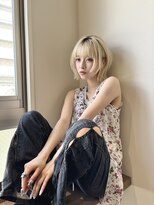 トマト(TOMTO)&nbsp;【RYOHEI】ボブルフ_ブリーチカラー_レイヤーカット