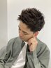 眉毛カット+メンズ骨格矯正カット￥5500 パーマ/フェード/学割U24/眉カット