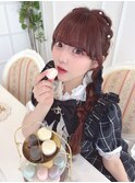 石田萌依ちゃん＊編み込みおさげヘア＊まゆ