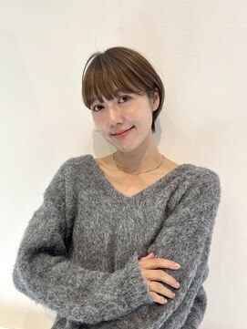 ラボヌールヘアーノーブル 新越谷店(La Bonheur hair noble) イメチェン ショート 美髪 ワイドバング ブルーブラック