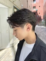 ガーデン 銀座(GARDEN)&nbsp;艶センターパートスペインカールブルーブラックフェザーパーマ