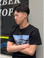 クフィア メンズヘアー カンポ 難波店(CUFFIA MEN'S HAIR CAMPO)&nbsp;スペインカールスパイキーセンターパーフェードカット