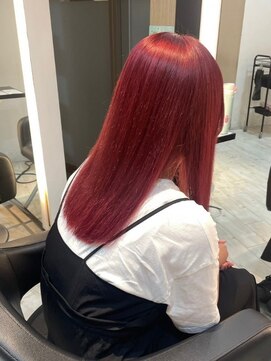 インク サカエ(inq sakae) ブリーチカラーピンクレッド