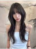 韓国ヘアー/ダブルカラー/ハイライト/イメチェン/エクステ/梅田