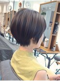ボブ/ショートボブ/ハイライト/20代/30代/大人女性/白髪ぼかし