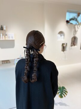 メイン(『 』main) 結婚式お呼ばれヘア