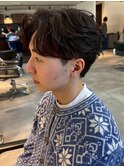 千葉駅MEN’S/波巻きツイストスパイラル/刈り上げセンターパート