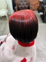 ルネラトーキョー(RUNERA TOKYO) ルーツカラー ボブ ダブルカラー ワインレッド