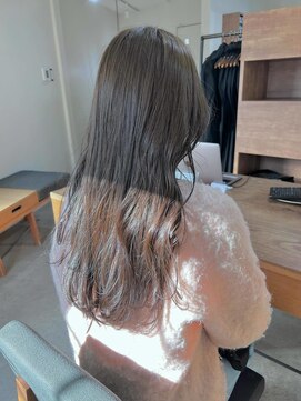 トランク ヘアー デザイン(tranq hair design) 大人可愛いブリーチなし透明感カラーアッシュカラーツヤ髪
